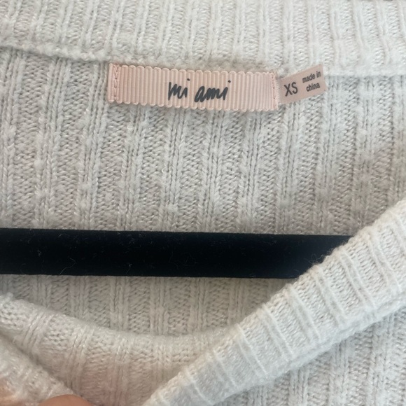 Miami Cream Ribbed Knit Top - Picture 2 of 2